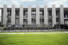 Fachada da Câmara Municipal de Porto Alegre. Palácio Aloísio Filho.
