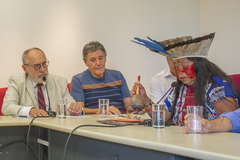 Reunião de Comissão - CEDECONDH - sobre a retomada da Área Indígena Xokleng e Kaigangs, no Morro Santana