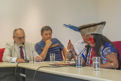 Reunião de Comissão - CEDECONDH - sobre a retomada da Área Indígena Xokleng e Kaigangs, no Morro Santana