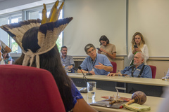Reunião de Comissão - CEDECONDH - sobre a retomada da Área Indígena Xokleng e Kaigangs, no Morro Santana