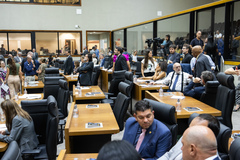 Movimentação de plenário.
