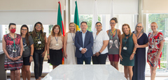 Presidente Hamilton Soosmeier recebe representantes do CEATE- Comissão Especial de Acompanhamento do Trabalho Educativo da SMED/PMPA.