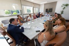 Presidente Hamilton Soosmeier recebe representantes do CEATE- Comissão Especial de Acompanhamento do Trabalho Educativo da SMED/PMPA.