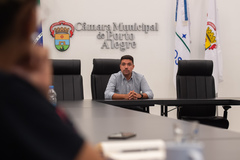Reunião da Assessoria de Comunicação Social com os assessores de imprensa dos vereadores da casa.