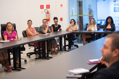 Reunião da Assessoria de Comunicação Social com os assessores de imprensa dos vereadores da casa.