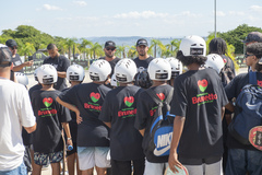 Porto Alegre sedia etapa do STU National - circuito brasileiro de skate – no complexo esportivo da Orla do Guaíba. Na foto, vereador Giovane Byl e projeto Seja Livre