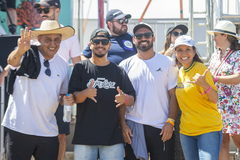 Porto Alegre sedia etapa do STU National - circuito brasileiro de skate – no complexo esportivo da Orla do Guaíba. Na foto, vereadores Giovane Byl e Comandante Nádia prestigiam o evento