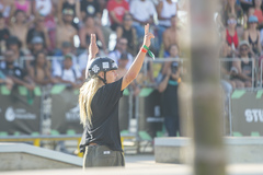 Porto Alegre sedia etapa do STU National - circuito brasileiro de skate – no complexo esportivo da Orla do Guaíba. Na foto, Sebástian Simonetto, campeão da etapa no skate street