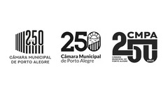 Na imagem (em ordem alfabética), as propostas classificadas, dos autores Anderson Rodrigues dos Santos, Francciny Nunes e Kauê Zago e de Joilson Lázaro Nascimento.