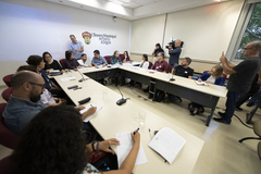 7ª Reunião (Ordinária) da COSMAM – Saúde Animal, castração, Leishmaniose e contratos terceirizados com a presença de representantes da prefeitura e das entidades e comunidade.