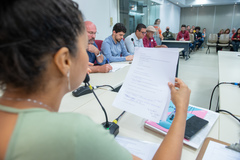 Reunião de Comissão - 7ª Reunião Ordinária da CUTHAB - Mudanças no Conselho Municipal de Transportes Urbanos (COMTU) a partir do PLCE nº 020/22 (criação do COMMU). Verª Karen Santos - Presidente da CUTHAB