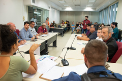Reunião de Comissão - 7ª Reunião Ordinária da CUTHAB - Mudanças no Conselho Municipal de Transportes Urbanos (COMTU) a partir do PLCE nº 020/22 (criação do COMMU). Verª Karen Santos - Presidente da CUTHAB