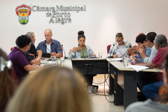 Reunião de Comissão - 7ª Reunião Ordinária da CUTHAB - Mudanças no Conselho Municipal de Transportes Urbanos (COMTU) a partir do PLCE nº 020/22 (criação do COMMU). Vereadora Karen Santos, presidente da CUTHAB.
