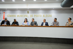 Presidente Hamilton Sossmeier participa do Ato de Lançamento do Edital da Eleição dos Conselhos Tutelares, no Plenarinho Ana Terra.