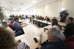 Reunião sobre transporte Coletivo em Porto Alegre e possibilidade de aumento de passagem.  Presença da EPTC, da Secretaria Municipal da Fazenda