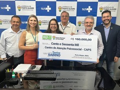 Vereadora Tanise Sabino entrega emenda de 160 mil para o CAPS