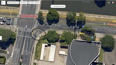 Trecho doado fica na esquina com a avenida Ipiranga. Fonte: Google Maps