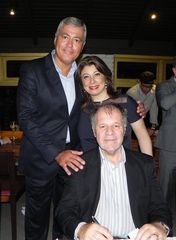 Dr. Goulart e sua esposa, com o presidente do Condecon.