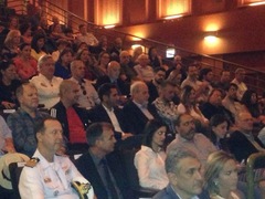 Dr. Goulart na platéia do cinema Capitólio.