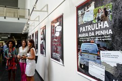 Comandante Nádia (c) propôs a realização da mostra 