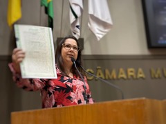 “Eu sou doadora de órgãos”, declara Psicóloga Vereadora Tanise Sabino em tribuna na Câmara