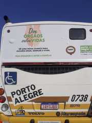 Campanha de Doação de Órgãos está circulando nas ruas de Porto Alegre