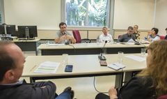 Reunião de Comissão - 16ª Reunião (Ordinária) da CUTHAB - Situação do Bairro Ponta Grossa: Alagamentos e Transporte Público. CONVIDADOS: DMAE; SMOI; SMSUrb; EPTC; SMMU; Gabinete do Prefeito. Representante da comunidade Sra. Leonice e Eliane