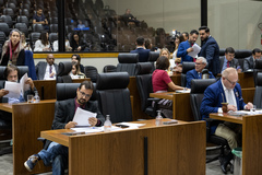 Movimentação de plenário.