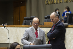 Vereadores João Bosco Vaz e Marcelo Sgarbossa