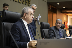 Reunião Conjunta das Comissões. Vereador Idenir Cecchim, presidente da CCJ