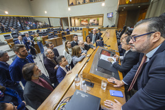 Movimentação de plenário.