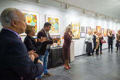 Exposição "São Todas Mulheres". Artistas: Elisabete Kreitchmann, Fernando Silva Ferreira e Christina Madruga - pintura e escultura. Proposição vereador Conselheiro Marcelo.