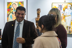 Exposição "São Todas Mulheres". Artistas: Elisabete Kreitchmann, Fernando Silva Ferreira e Christina Madruga - pintura e escultura. Proposição vereador Conselheiro Marcelo.