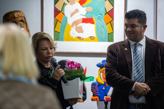 Exposição "São Todas Mulheres". Artistas: Elisabete Kreitchmann, Fernando Silva Ferreira e Christina Madruga - pintura e escultura. Proposição vereador Conselheiro Marcelo.