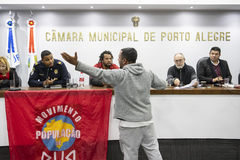 Reunião da Cedecondh sobre a população de rua de Porto Alegre — Movimento População de Rua.