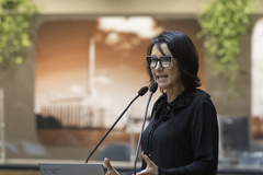 Vereadora Comandante Nádia na tribuna