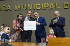 O proponente da homenagem a Jarilson Zanetti foi o vereador Moisés Barboza