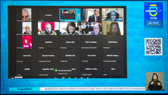 Encontro foi transmitido pela plataforma Zoom