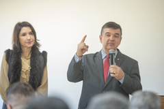 Vereadores Comandante Nádia (PP) e José Freitas (REP)