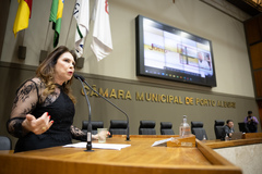Elisa Gianlupi apresentou projetos do CRO, como o Sorriso Justo
