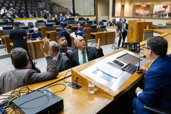 Movimentação de plenário.