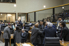 Movimentação de plenário.