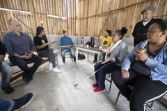 Visita à Cooperativa Habitacional da Figueira - Rua 7005, 50 - Restinga - alagamentos na região.