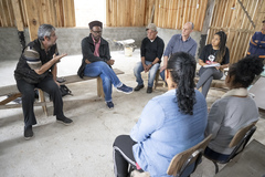 Visita à Cooperativa Habitacional da Figueira - Rua 7005, 50 - Restinga - alagamentos na região.