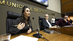 CPI da Smed presidida pelo vereador Idenir Cecchim (MDB) teve oitiva com a ex-secretária da pasta, Janaina Audino