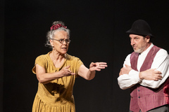 Peça é apresentada no teatro Glênio Peres 