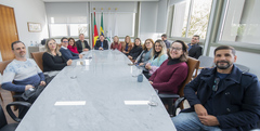 Reunião aconteceu na Câmara Municipal e foi conduzida pelo presidente, vereador Hamilton Sossmeier (PTB)