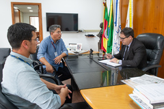 Presidente Hamilton Sossmeier  Recebe o Sr. Jerry Valienti - EPTC