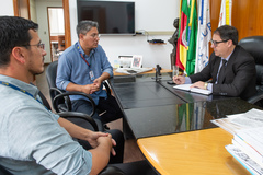 Presidente Hamilton Sossmeier  Recebe o Sr. Jerry Valienti - EPTC