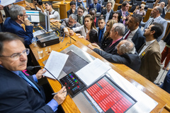 Movimentação de plenário, votação da Lei de diretrizes orçamentárias - LDO.